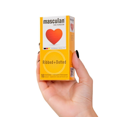 Презервативы Masculan Ribbed+Dotted 